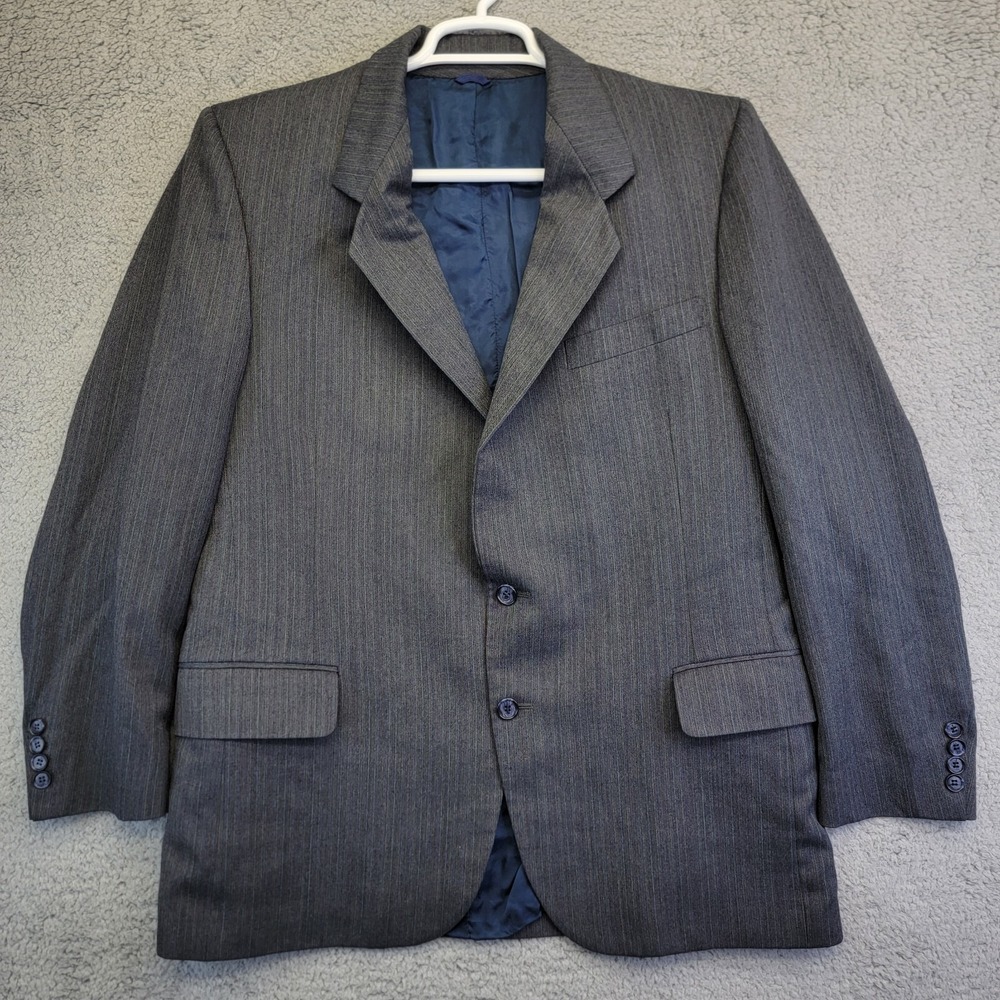 Montclair Harvey's Blazer Men's 42 Gray Pinstripe Sports Coat Business Jacket‎